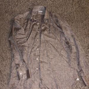 Santa-cruz Men's Brown and Grey Shirt